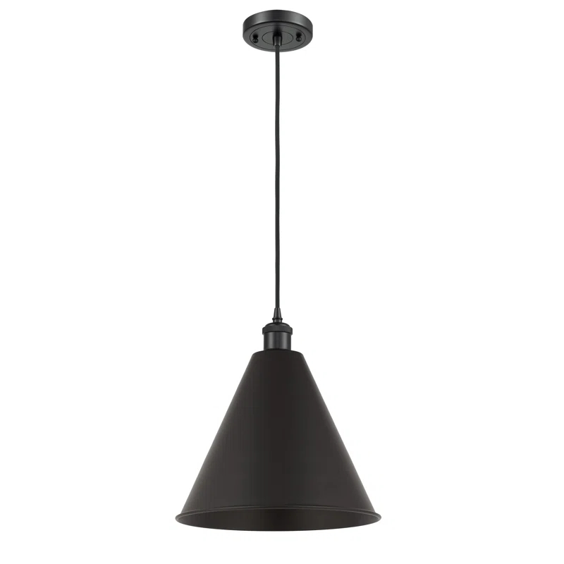 Ballston Cone 1 - Light Single Drop Pendant Pendant