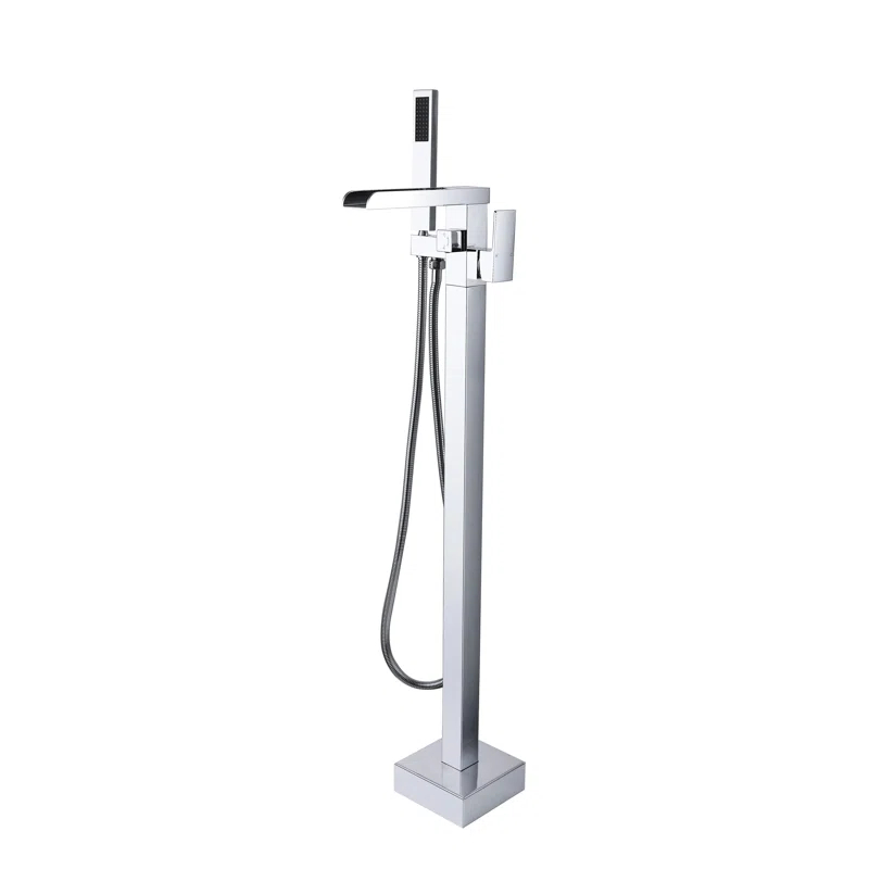 1 Handle Bathroom Freestanding Tub Filler with Diverter