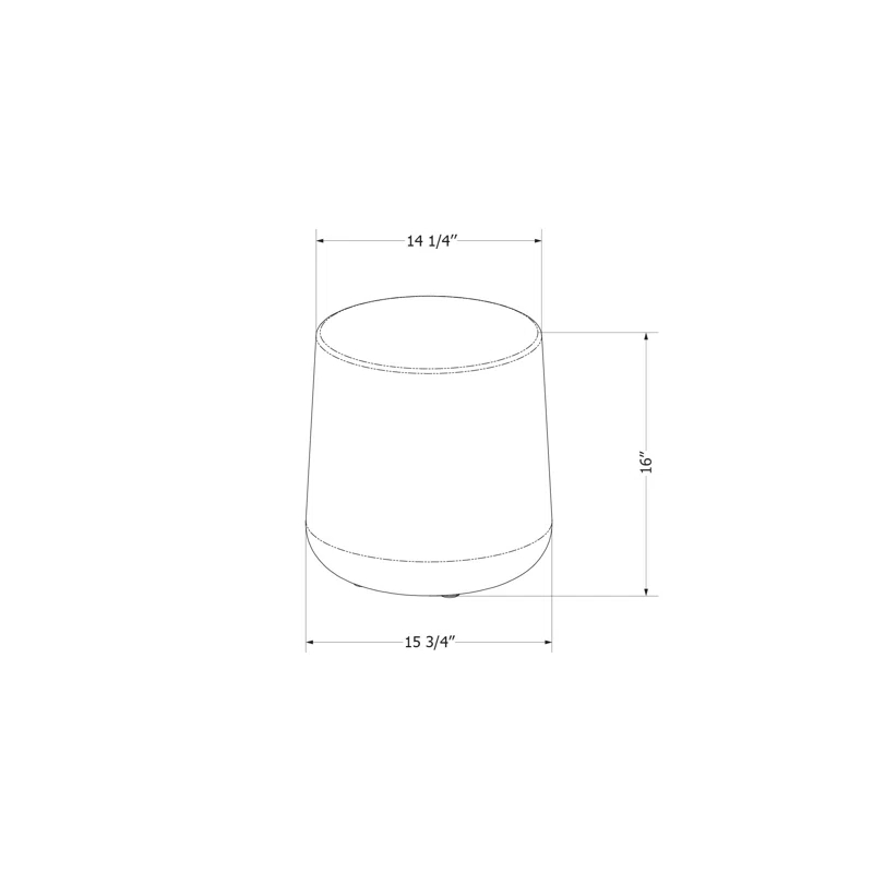 Dalya 15.75'' Plastic / Acrylic Outdoor Side Table