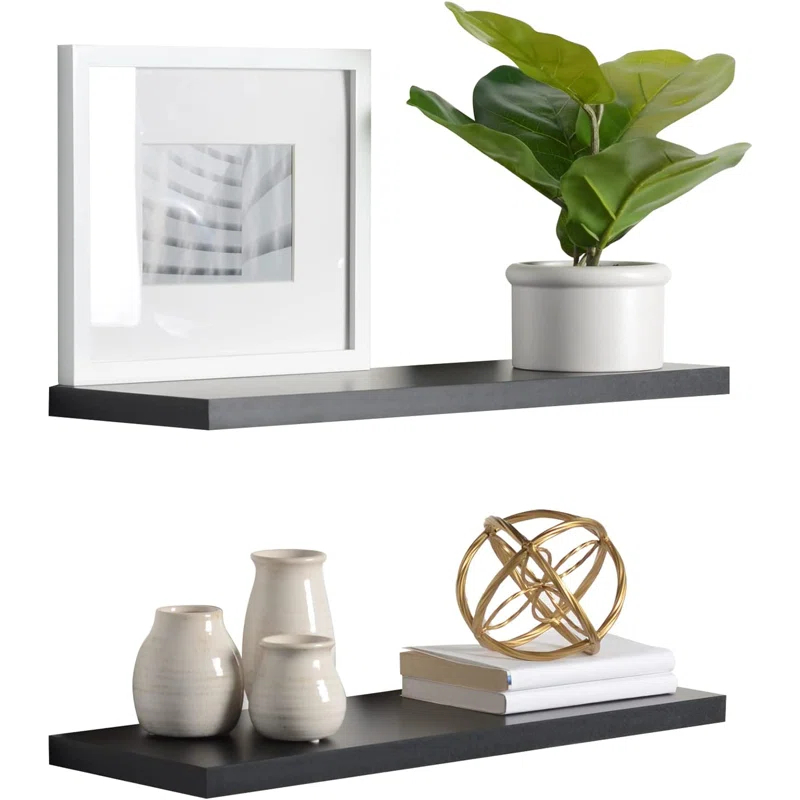 Delta Design 2 Piece Wall Shelf Set (Set of 2)