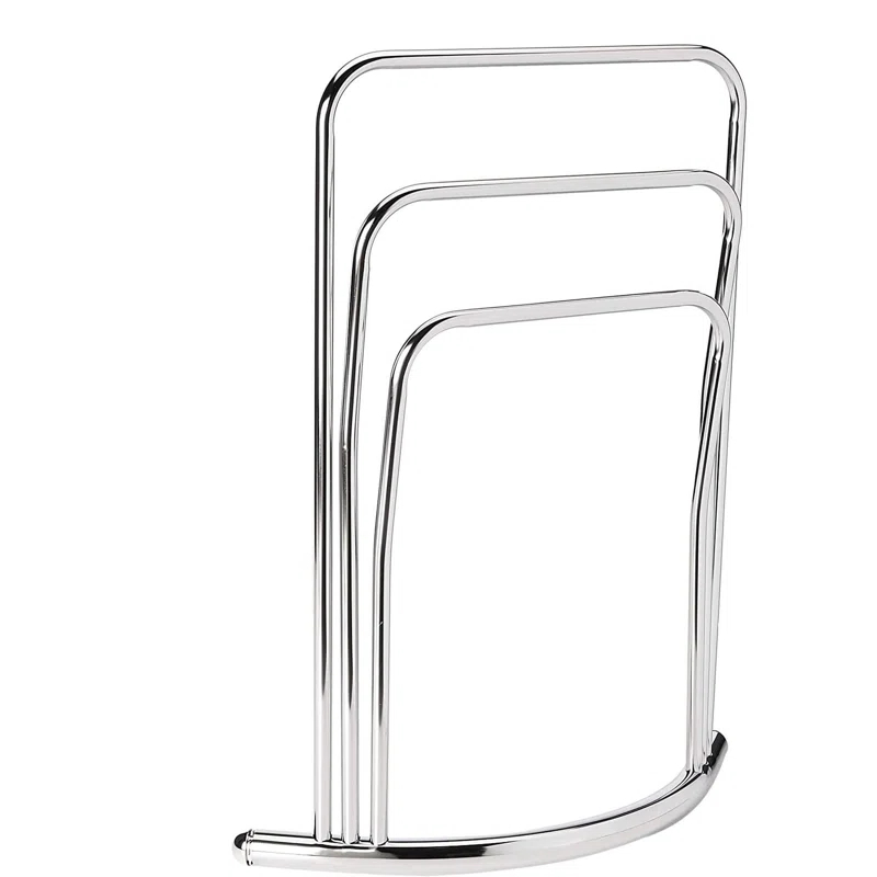 Kenneth Metal 3 Tier Freestanding Bathroom Towel Rack Stand, Chrome