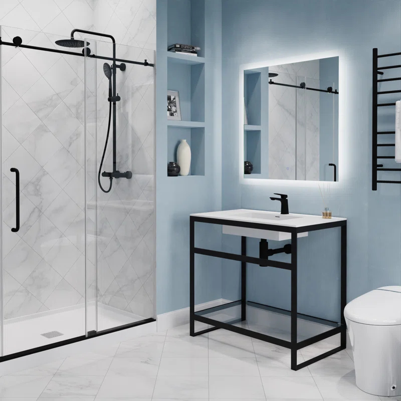 Single-Hole Single-handle Bathroom Faucet with Drain Assembly