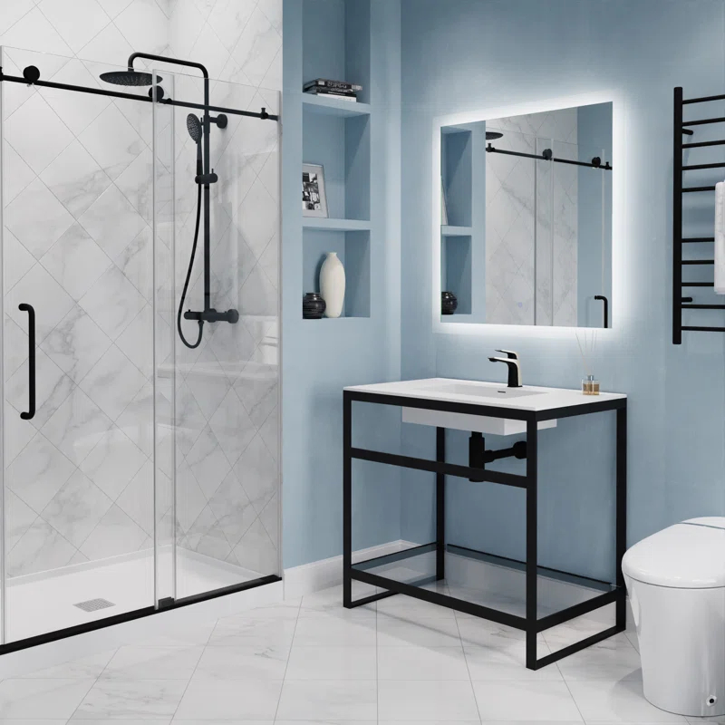 Single-Hole Single-handle Bathroom Faucet with Drain Assembly