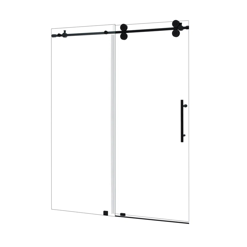 56" - 60" W x 78" H Single Sliding Frameless Shower Door