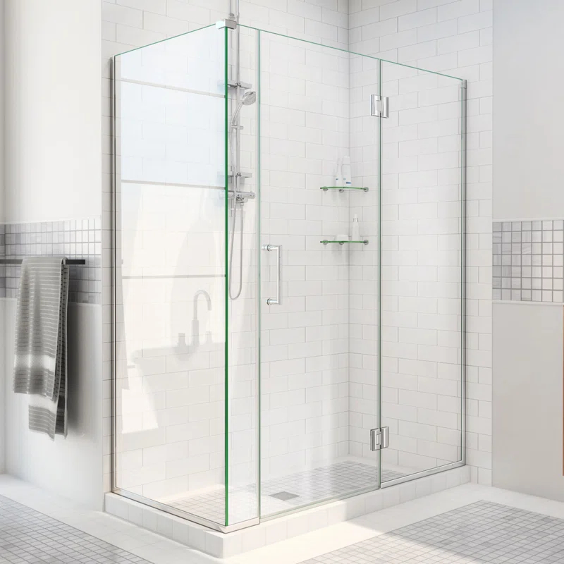DreamLine Unidoor-X 40" x 72" Hinged Frameless Shower Door with ClearMax™ Technology E1280634-01