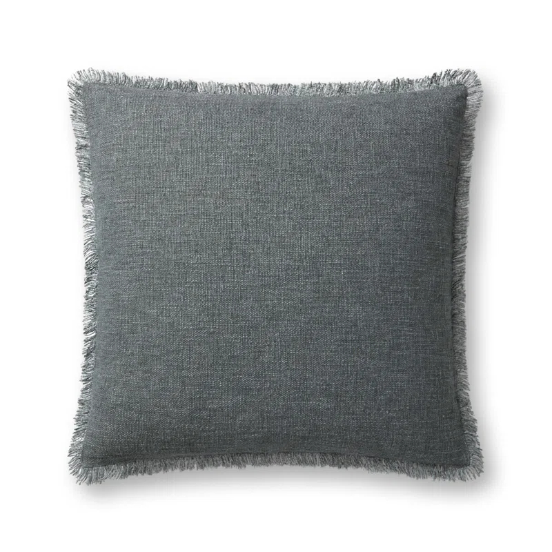 Sable Pillow by Amber Lewis x Loloi - Blue / 22" x 22" / Down