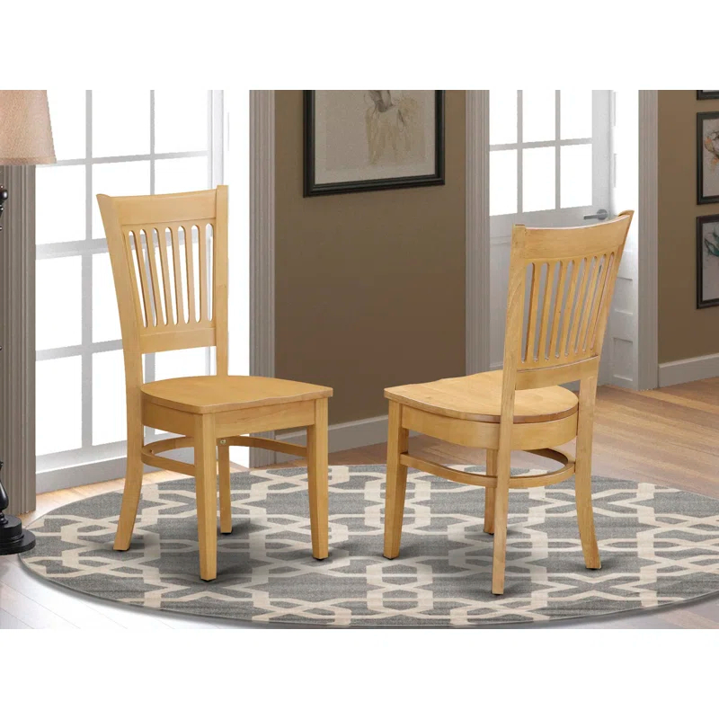 Ubaid Solid Wood Slat Back Side Chair