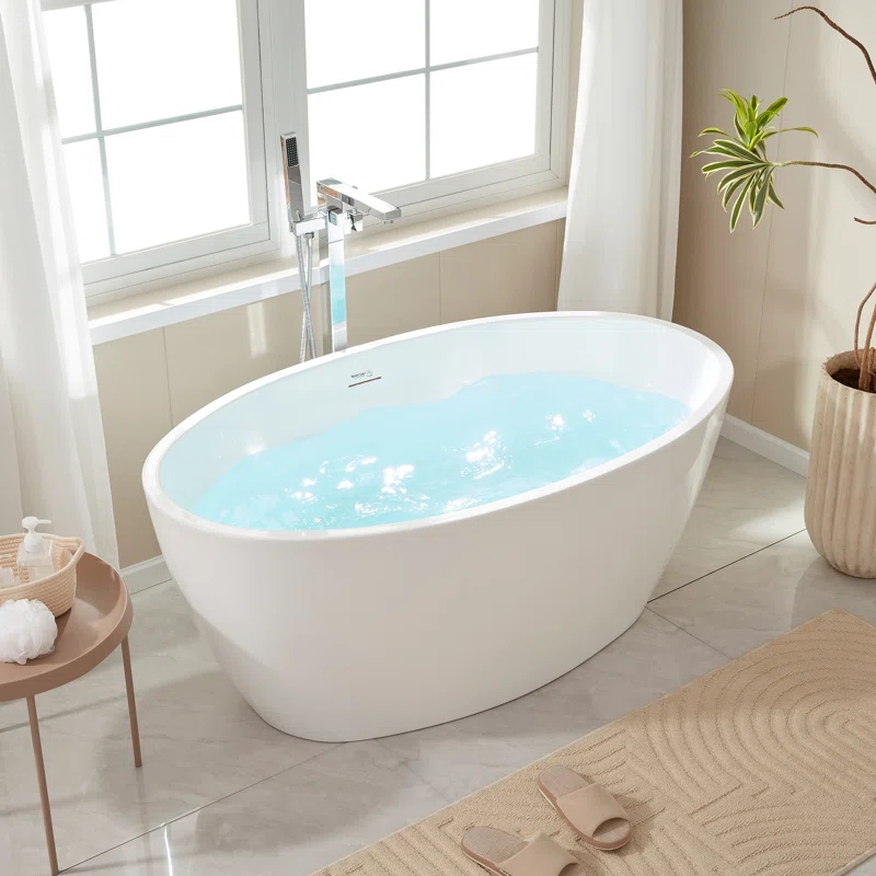 Freestanding Soaking Acrylic Bathtub