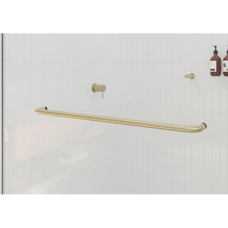 Polaris 60 in. x 60 in. Fully Frameless Sliding Bypass Bathtub Door
