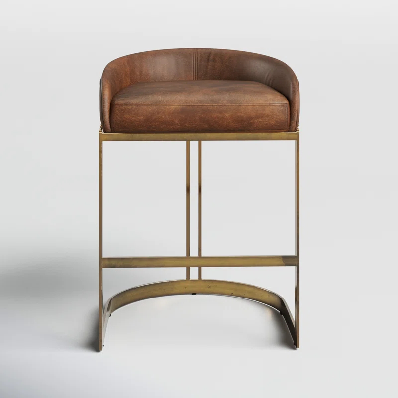 Bradley Genuine Leather Bar & Counter Stool