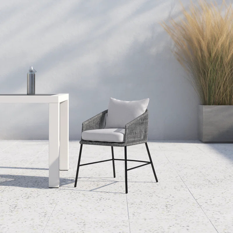 Margit Outdoor Dining Armchair with Cushion