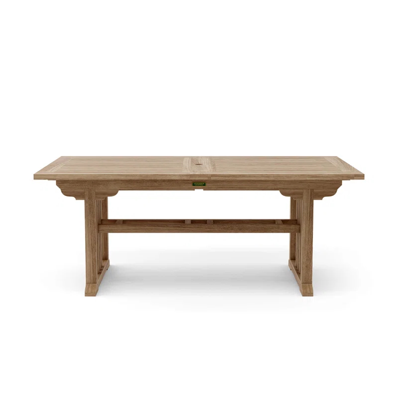 Anderson Teak  Sahara 106 in. Rectangular Double Extension Table