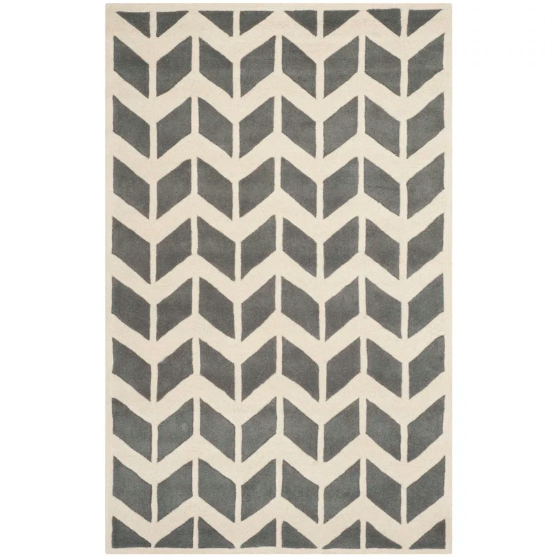 DASTINGO Chatham Hand Tufted Wool Chevron Rug