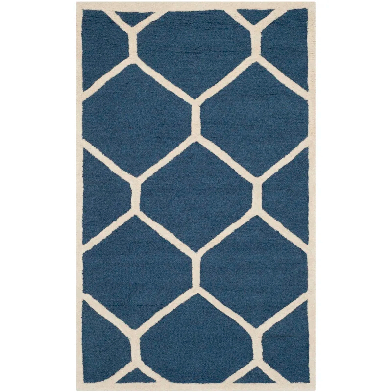 Safavieh Cambridge Hand Tufted Wool Geometric Rug | Wayfair