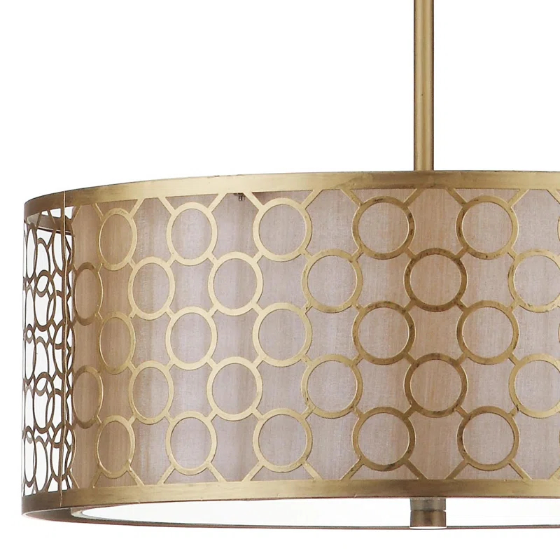 Mercer41 Torpoint 3 - Light Dimmable Drum Chandelier