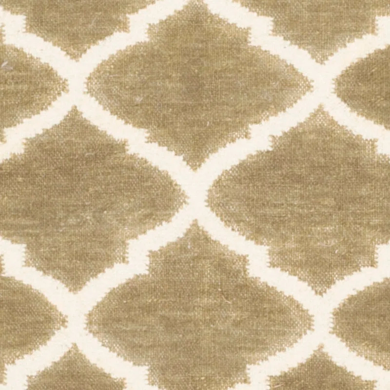 Winston Porter Milltown Hand Woven Flat Weave Wool Geometric Rug