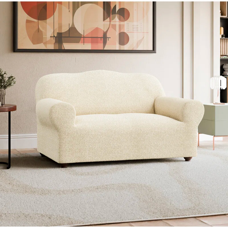 Stretchy Slipcover for Loveseat Sofa - Italian Style & Premium Quality - Mille Righe Collection