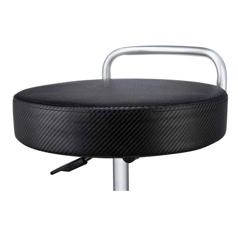 Seville Classics Adjustable Height Ergonomic Swivel Stool with Wheels