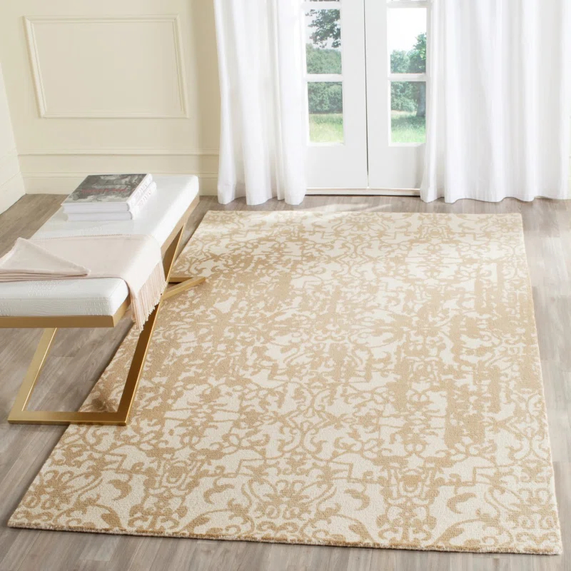 Safavieh Restoration Vintage Hanf Tufted Wool Pile Floral Rug
