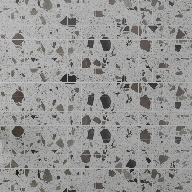 Glass Terrazzo 3'' W x 6'' L Glass Subway Singular Tile