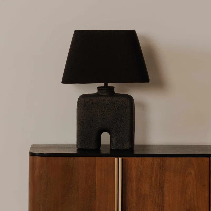 Yara Black EcoMix Arc Table Lamp