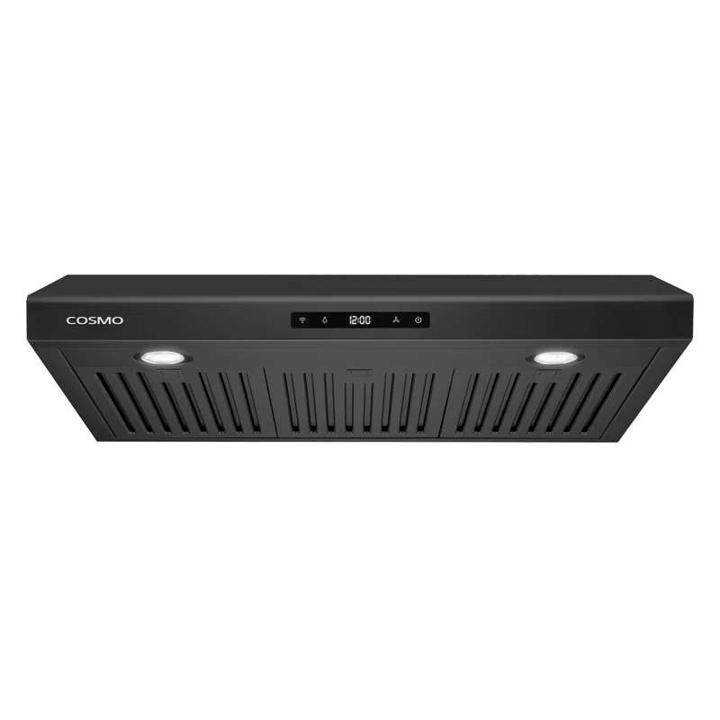 30 in. Under Cabinet Range Hood with Digital Touch Controls in Matte Black