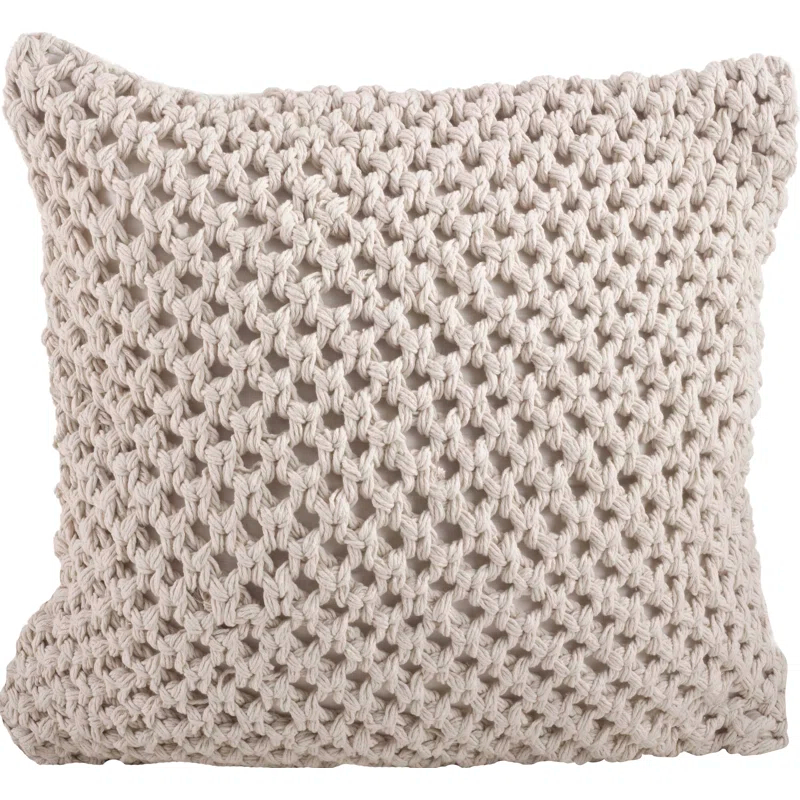 Sheridan Knitted Cotton Throw Pillow