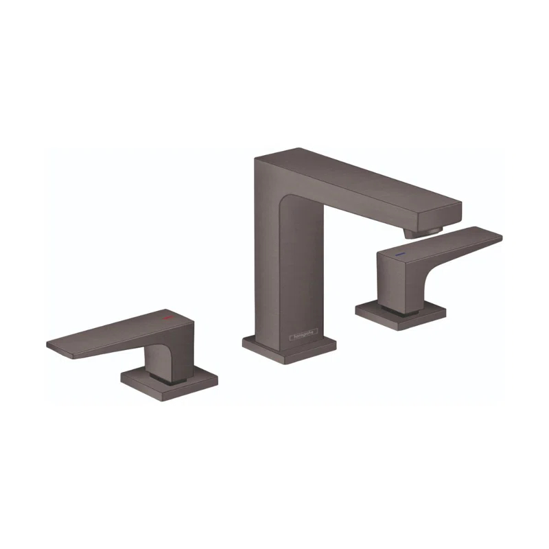 Hansgrohe Metropol Widespread Faucet 110 with Lever Handles and Drain Assembly, 1.2 GPM