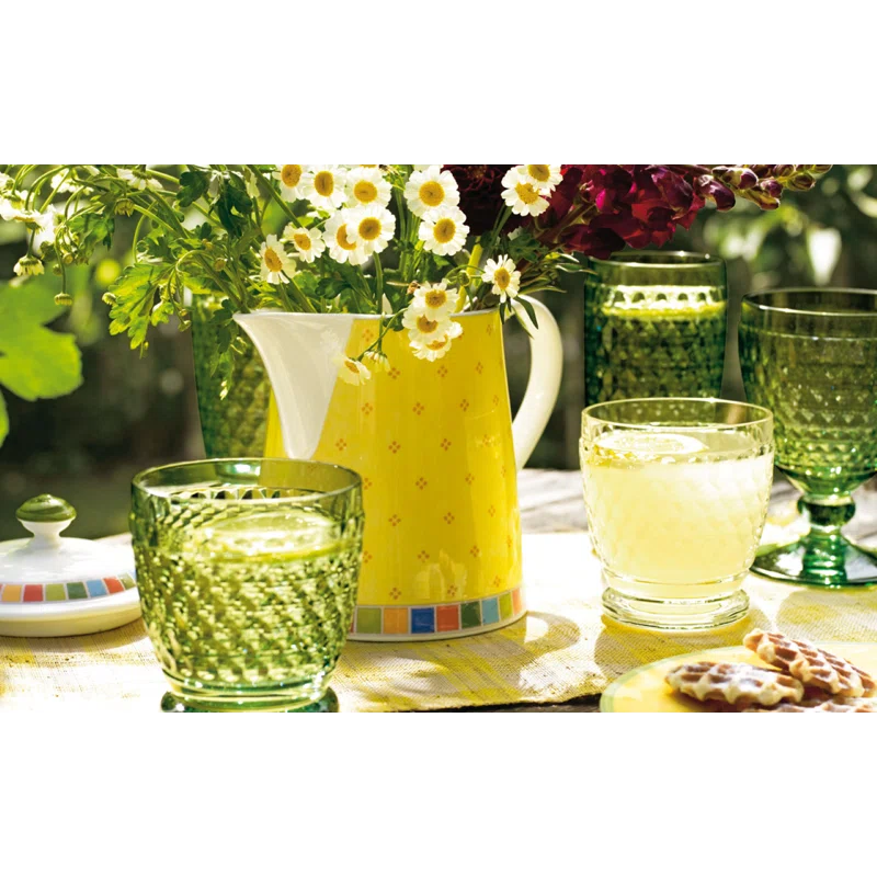 Villeroy & Boch Boston Colored Lead Free Crystal Goblet Set