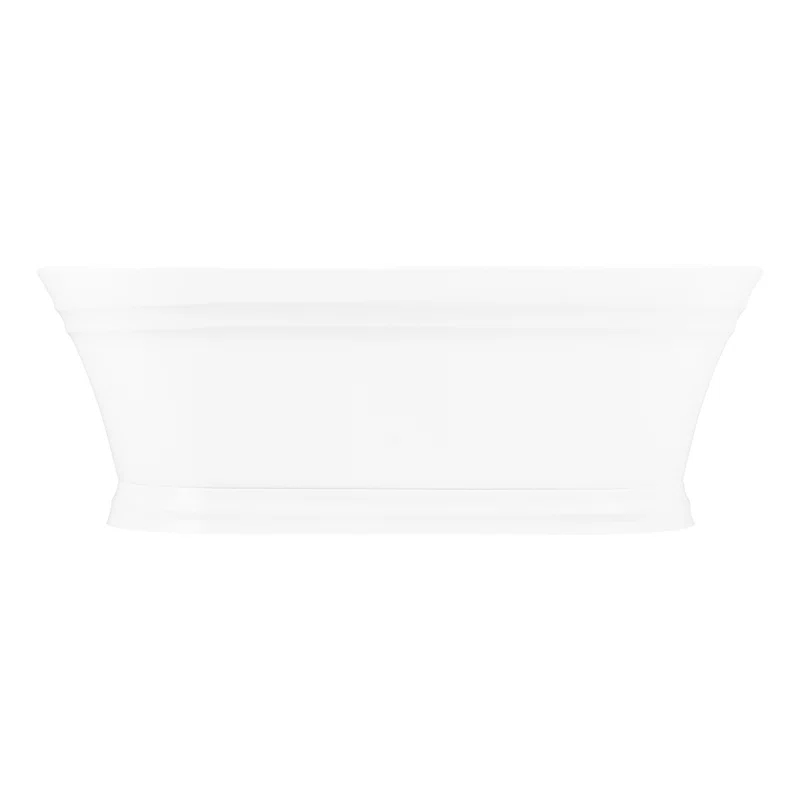 Odenwald 59" Acrylic Soaking Tub with Integrated Overflow and Drain