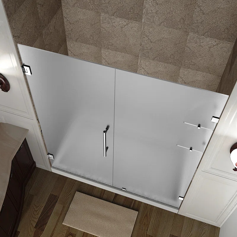 Nautis GS 43 x 72 Hinged Completely Frameless Shower Door