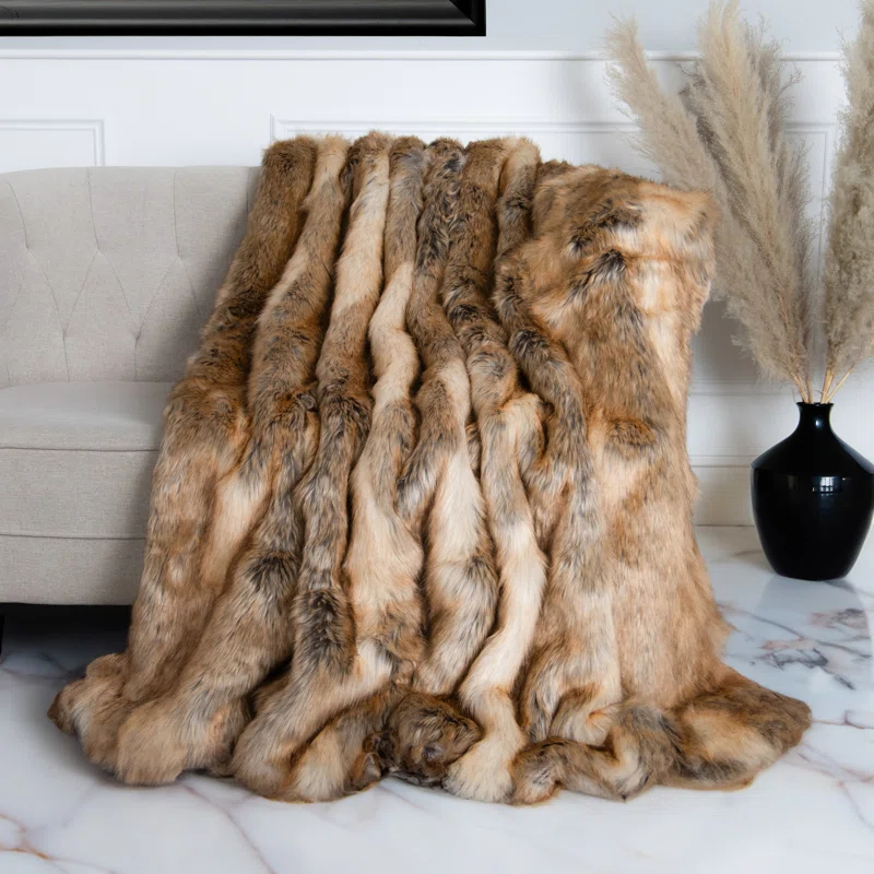 Faux Fur Throw