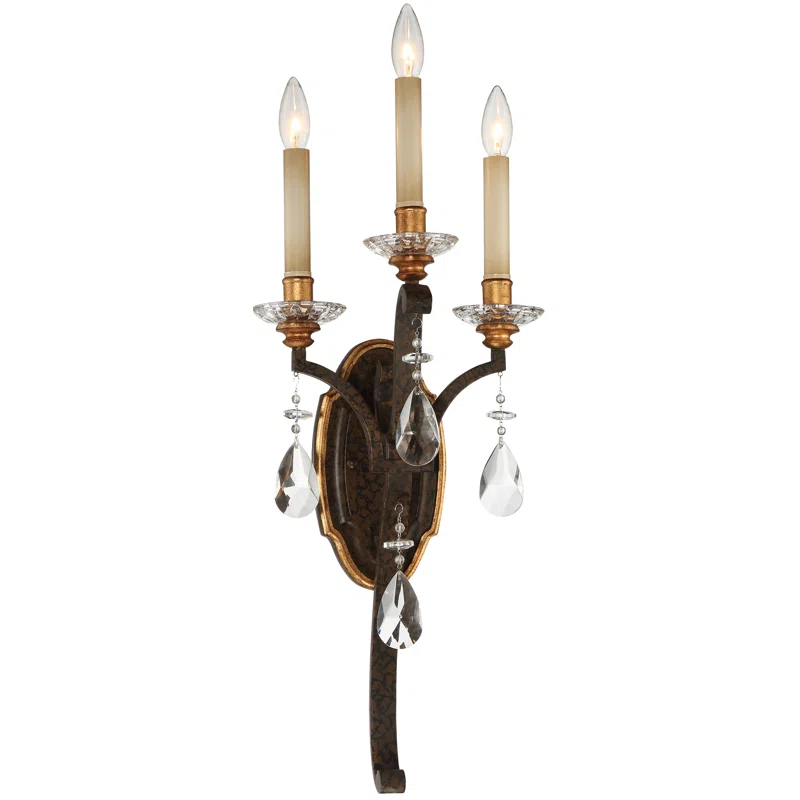 Chateau Nobles Steel Candle Wall Light
