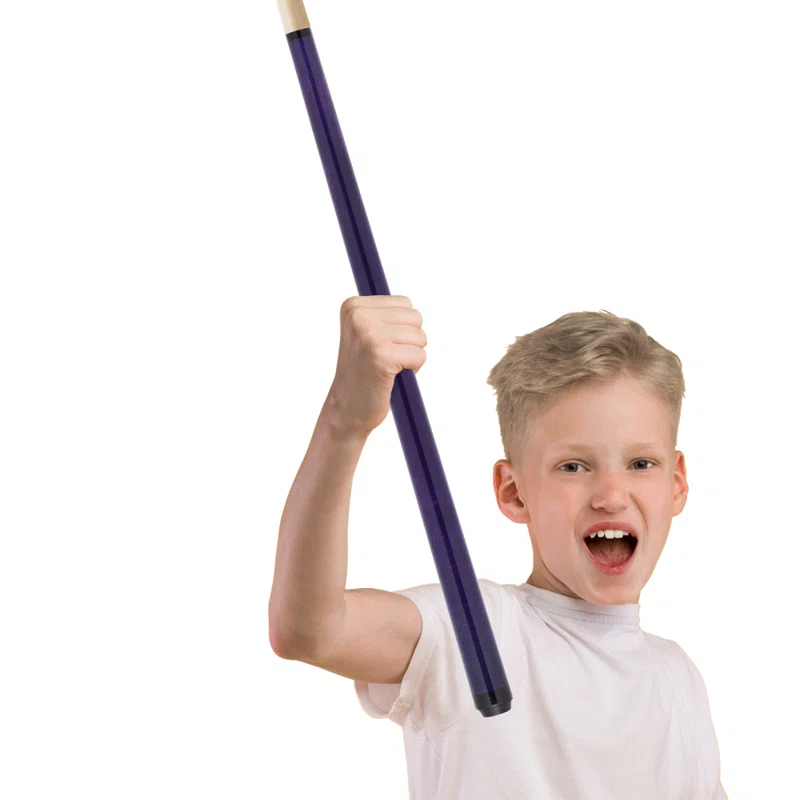 Junior Ipjrc Cue With Attached Ball - 44in - Purple