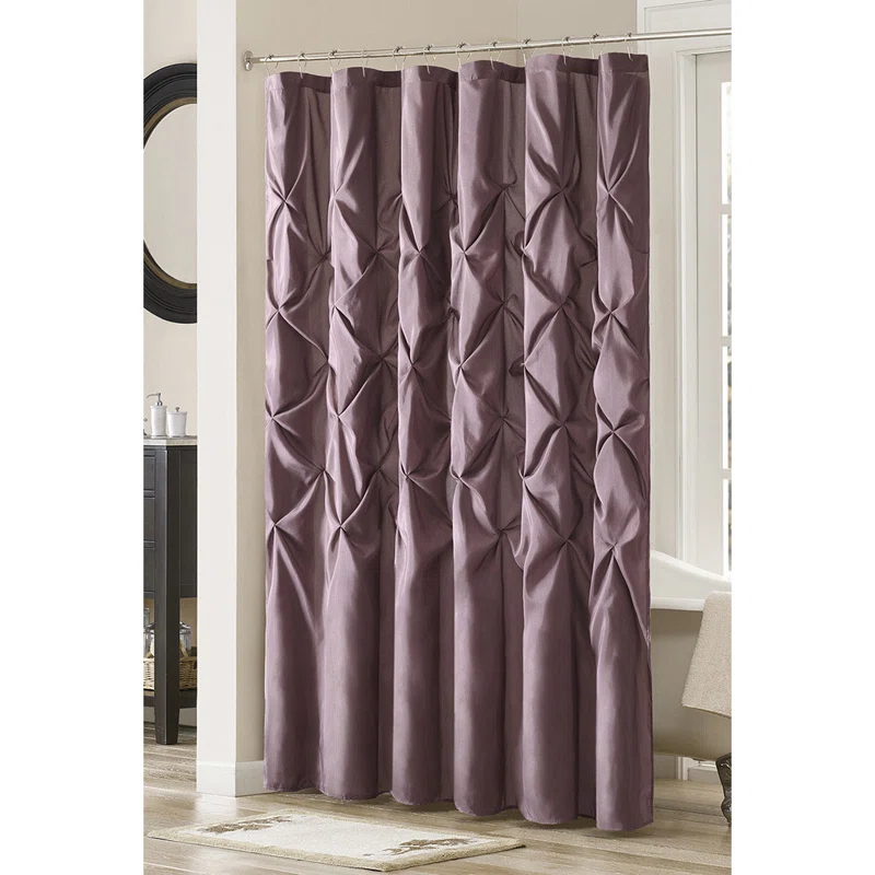 Laurel Tufted Semi-Sheer Shower Curtain