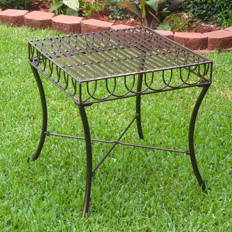 Lark Manor™ Erlsten Square Metal Outdoor Side Table