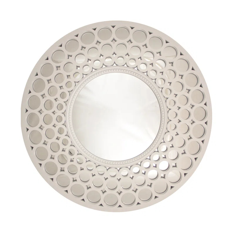 24.75" Cascading Orbs Round Wall Mirror