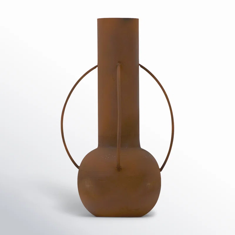 Asel 14'' Metal Table Vase