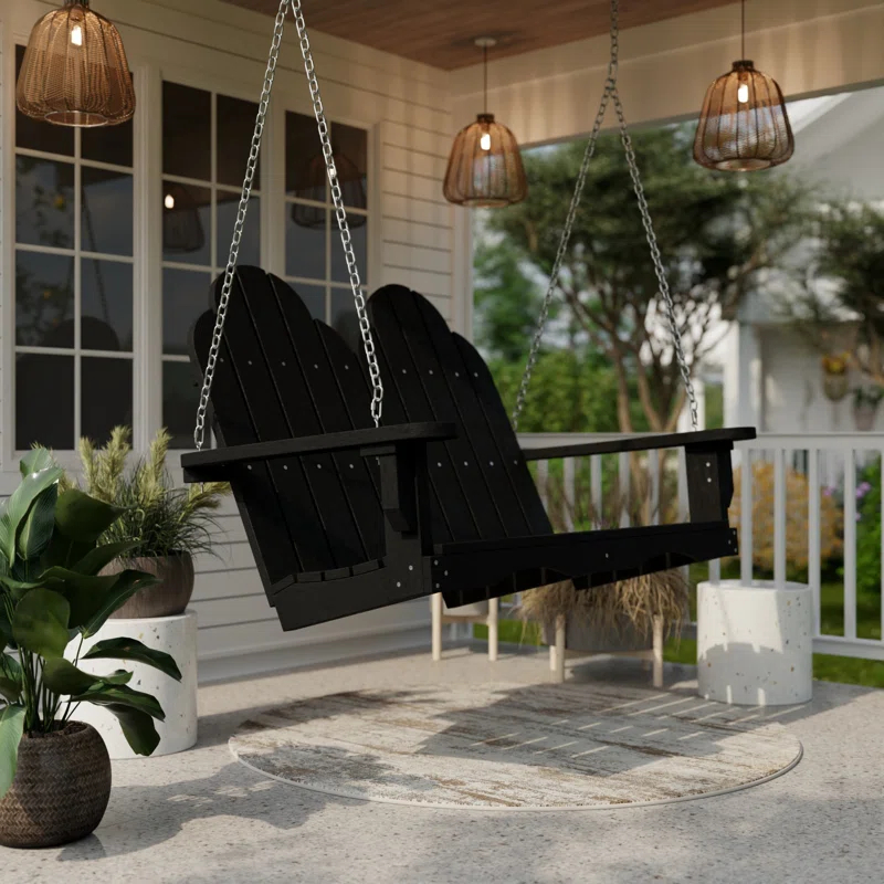 Classic Adirondack Porch Swing