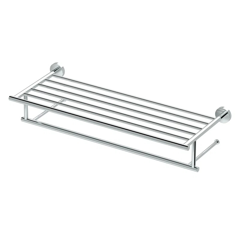 Wall Mount 25.75" W Towel Rack with Towel Bar
