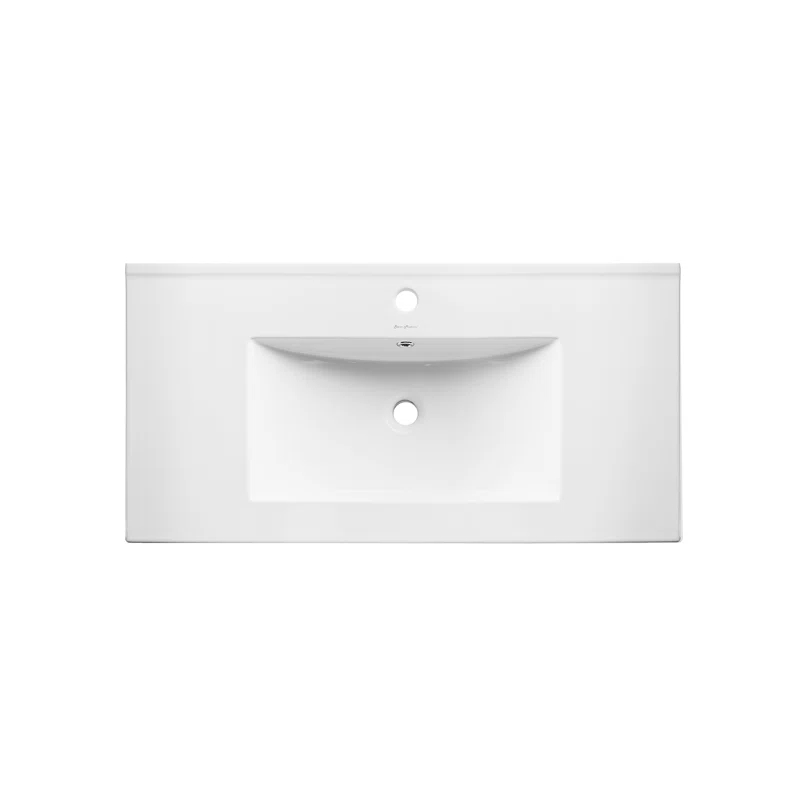 Pierre 30 Single, Open Shelf, Metal Frame Bathroom Vanity