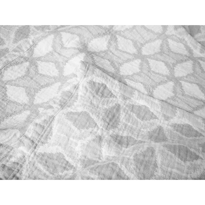 Palomar Fossil Organic Cotton Reversible Throw Blanket