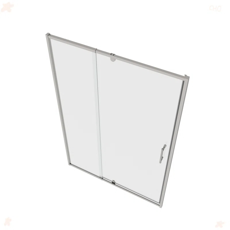 50-54" W X 71" H Piovt Swing Glass Shower Door,Pivot Frame Sliding Shower Door With 1/4"(6Mm) Clear SGCC Tempered Glass, Shower Doors,Reversible Installation