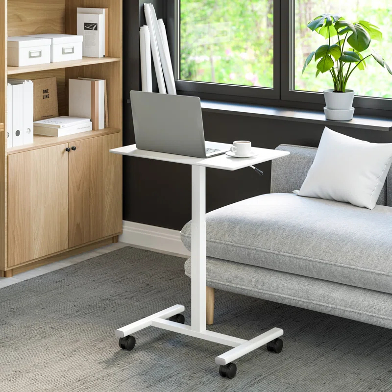 airLIFT® 25.6" Adjustable Height Mobile Rolling Laptop Cart Desk