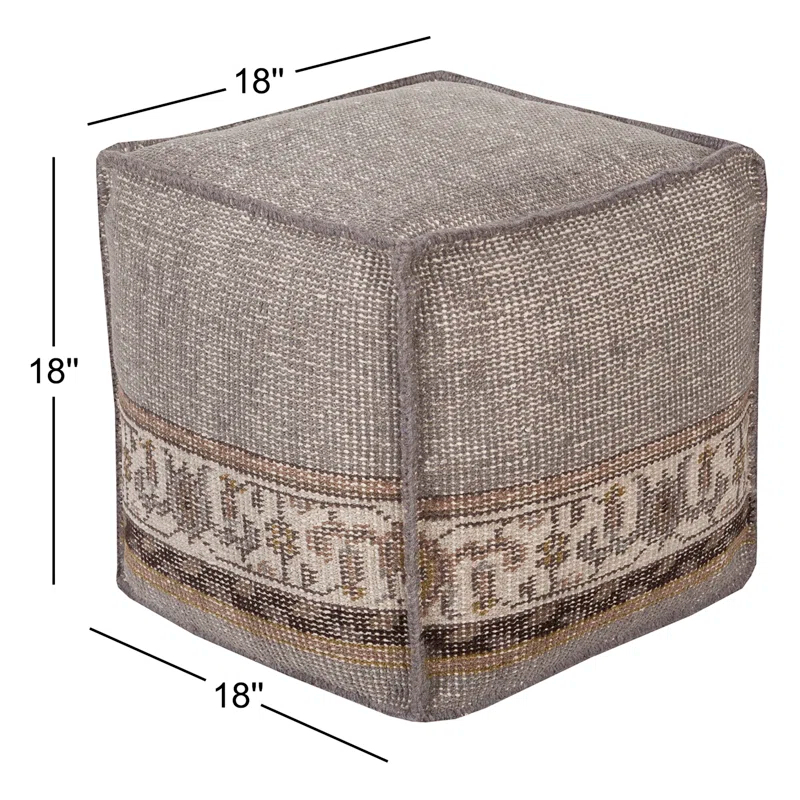 Surya Gina Pouf & Reviews | Perigold