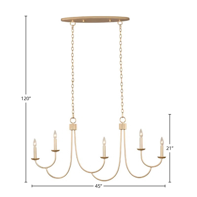 Kiera 5 - Light Steel Dimmable Classic / Traditional Chandelier