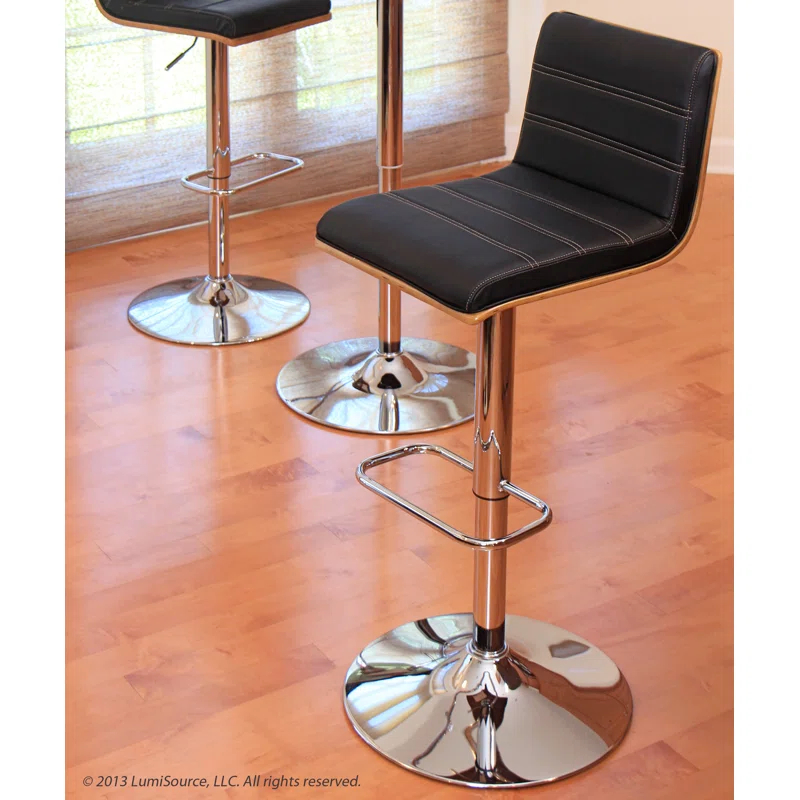 Vasari Swivel Upholstered Adjustable Height Counter Stool
