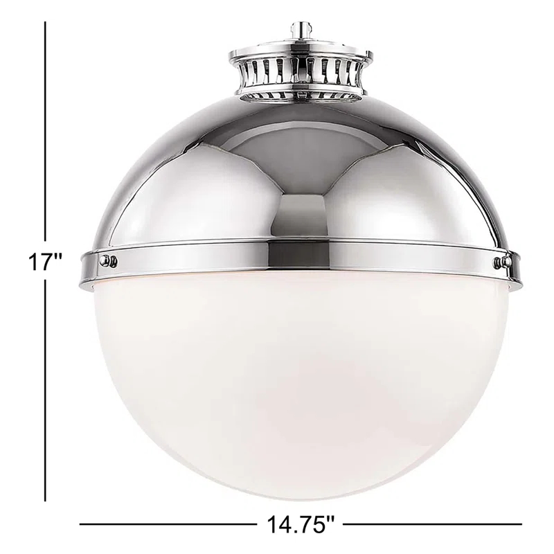 Manila Single Light Glass Dimmable Pendant