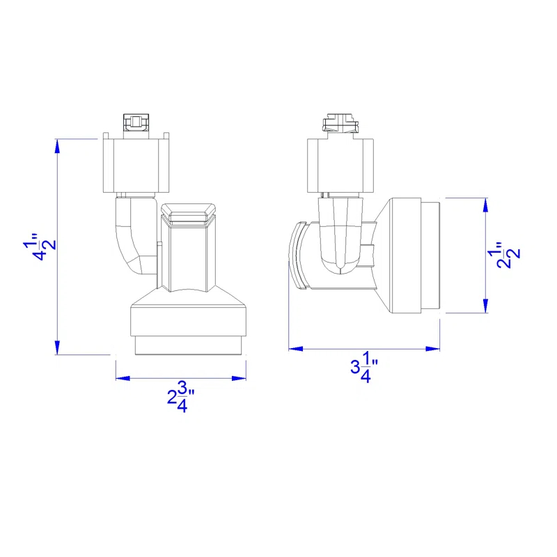 LED Adjustable Track Head