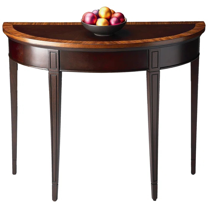 Butler Specialtycompany Hampton Demilune Wood  Console Table - Cherry